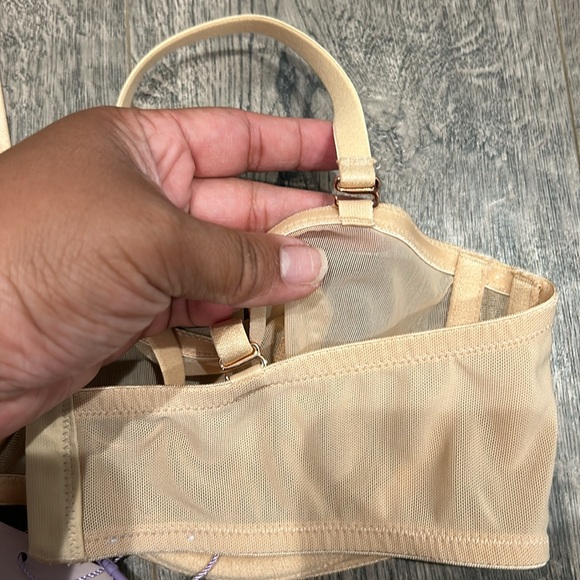 Savage X Fenty Nude Cream Mesh Bra With Removable Straps Brand New With Tags - Picture 6 of 7